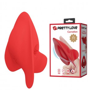PRETTY LOVE - Carnation Finger Vibrator (Chargeable - Red)